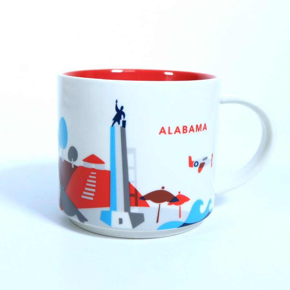 Starbucks Alabama You Are Here Series Collection 14oz Coffee Tea Mug Cup